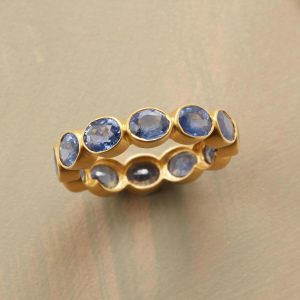 Bubble Bezel Sapphire Ring
